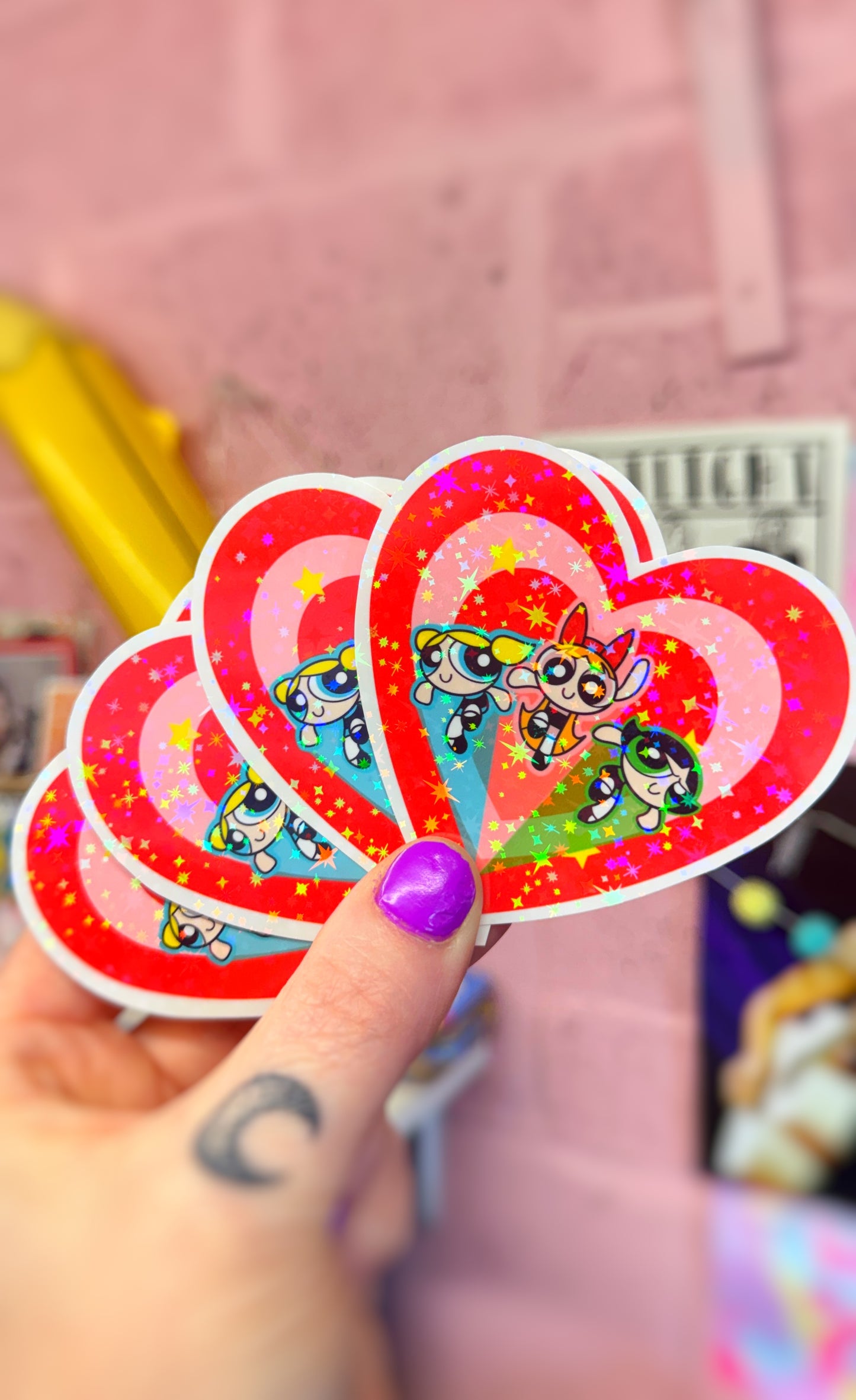 Power Glitter Sticker