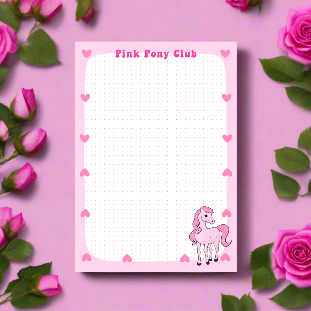 Pink Pony Notepad