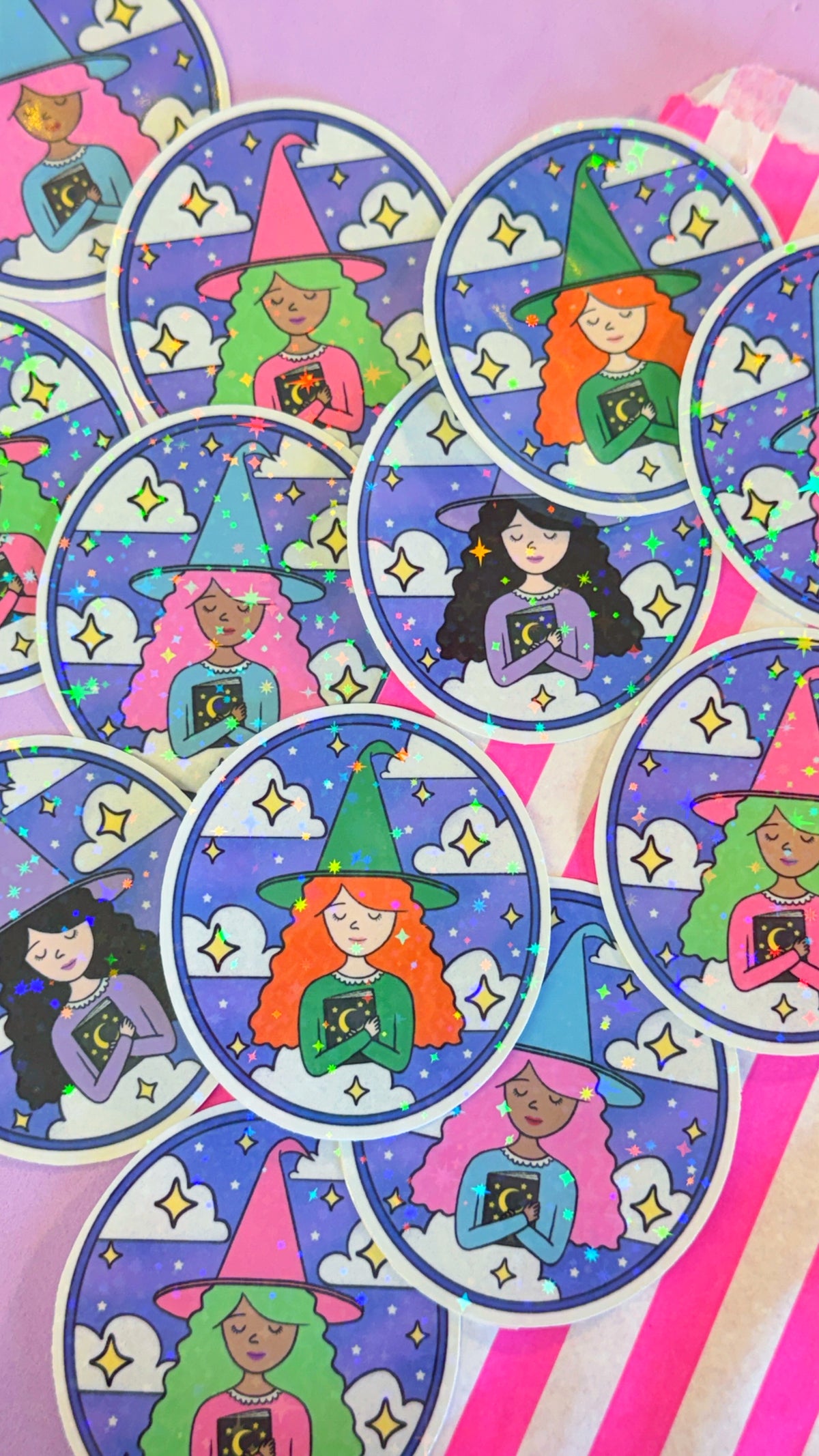 Witch Stickers (various designs)