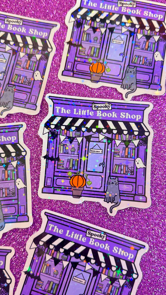 Little Spooky Book Shop Sticker
