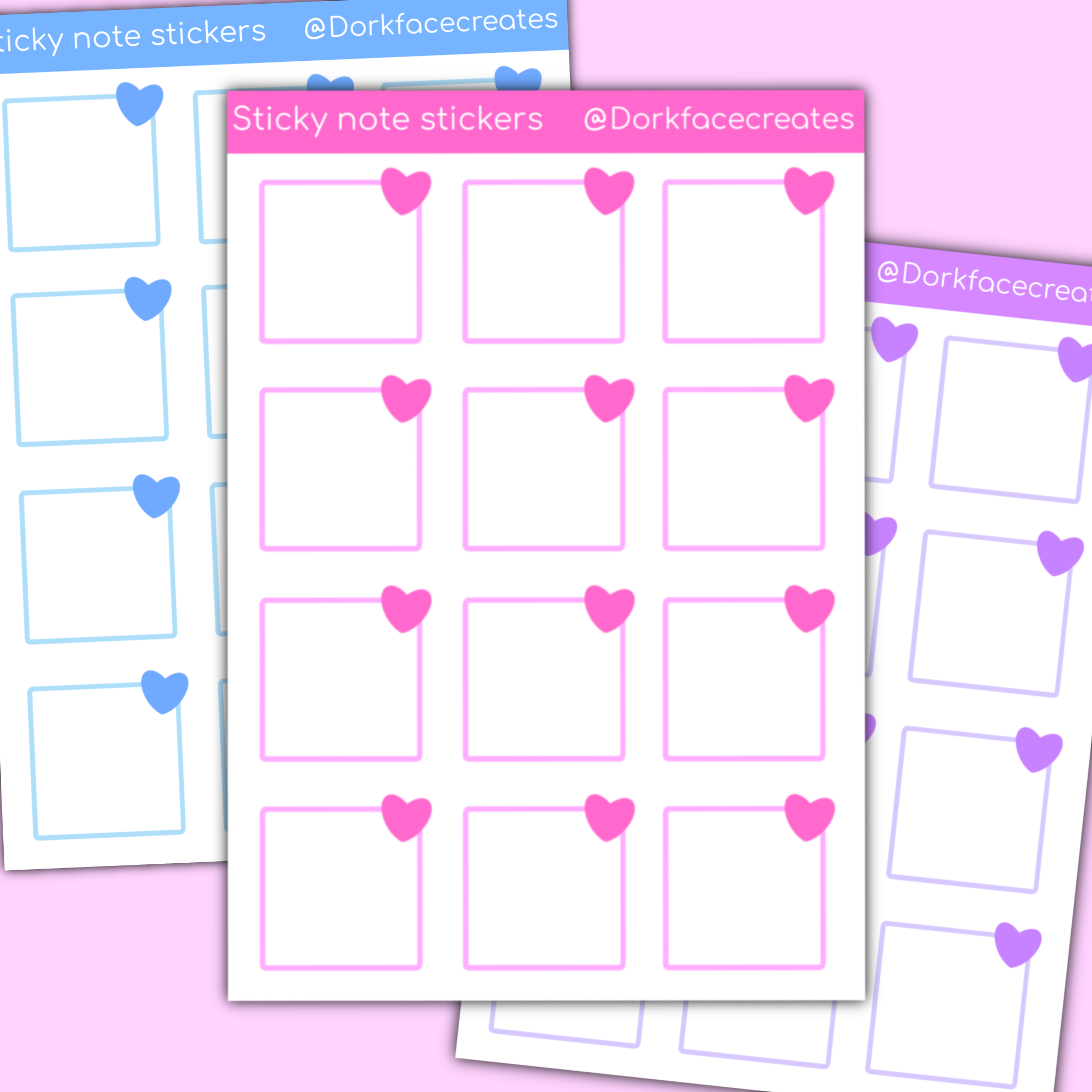 Mini Sticky Note Journal Stickers – Dorkface