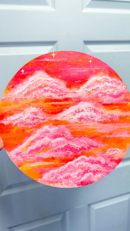 Sunset Clouds Painting