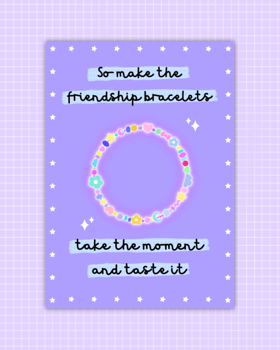 Friendship Bracelet Print