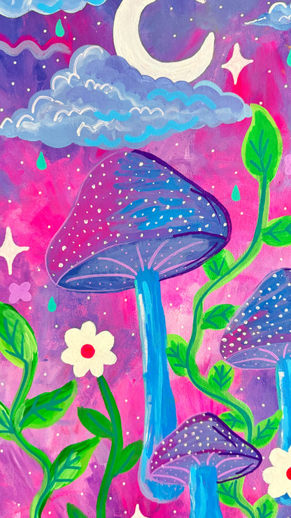 ‘Mushroom Sky’ Original Painting