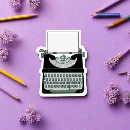 Typewriter Sticker