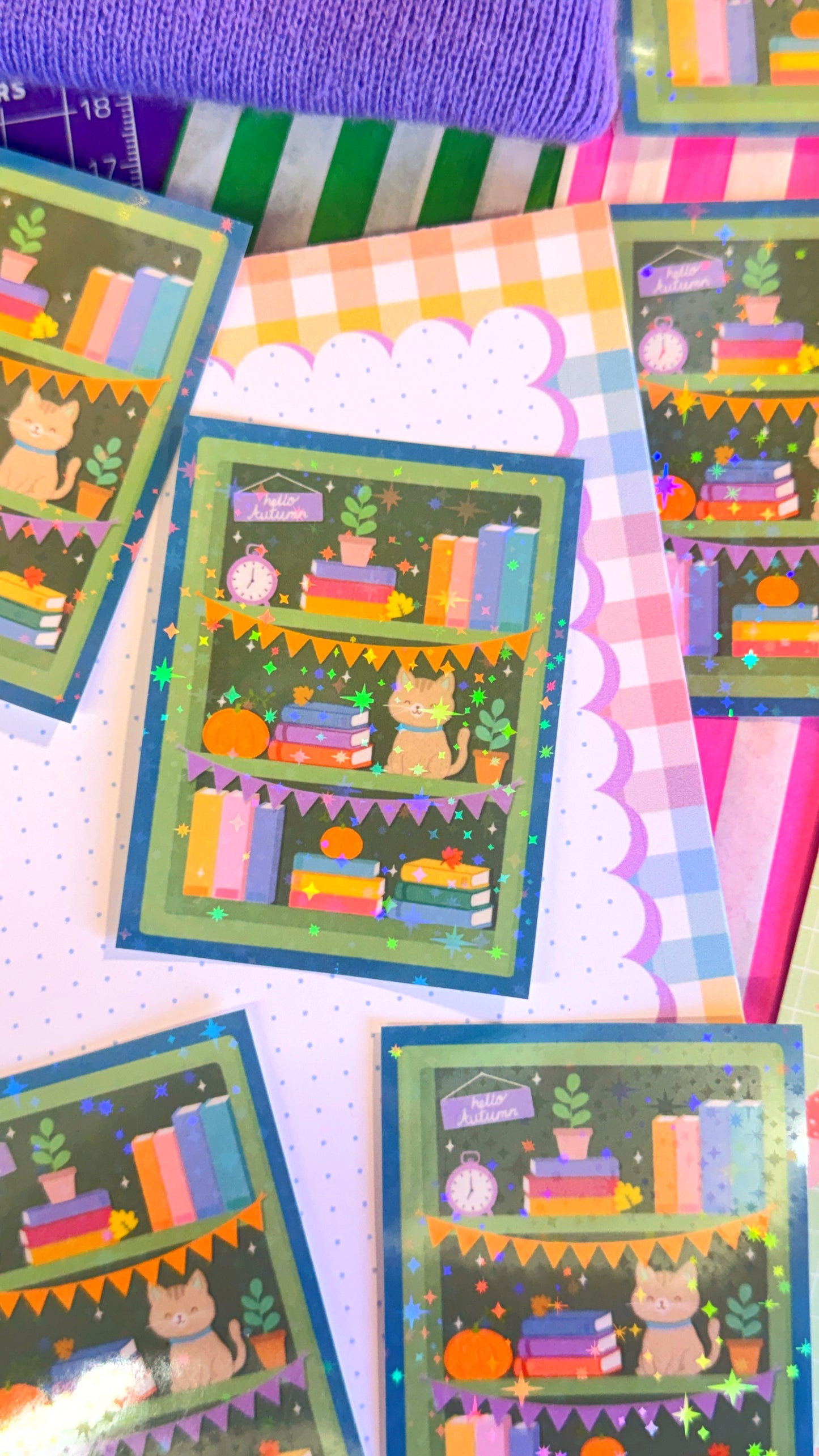 Autumn Bookcase Sticker