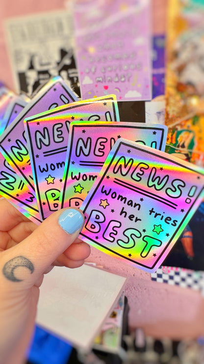 News! Holo Sticker