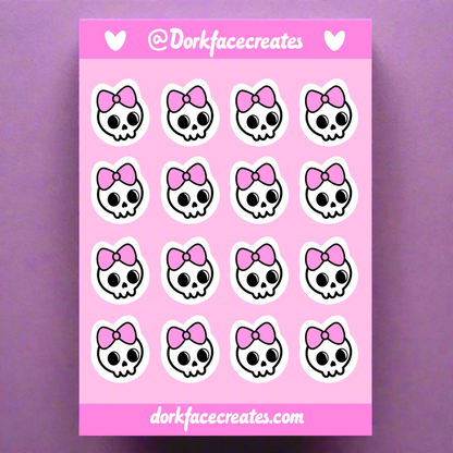 Pretty Skull Stickers