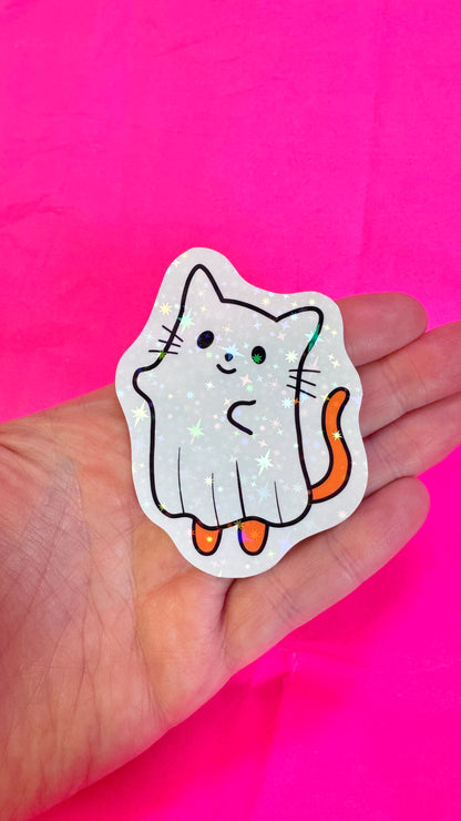 Ghost Kitty Sticker