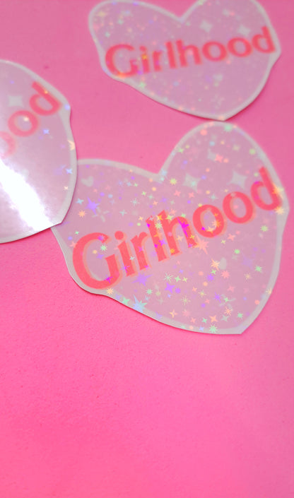 Girlhood Glitter Sticker