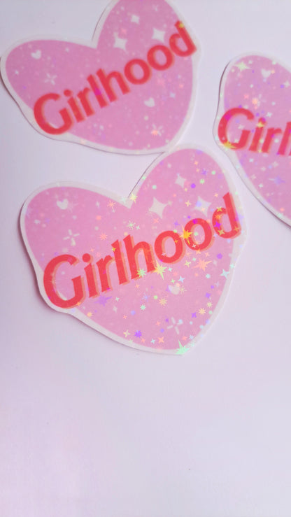 Girlhood Glitter Sticker