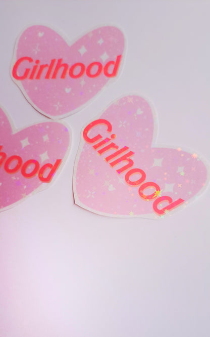 Girlhood Glitter Sticker