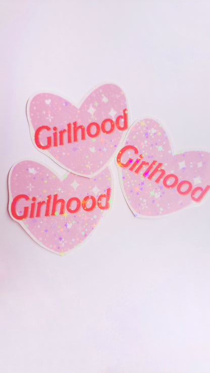 Girlhood Glitter Sticker