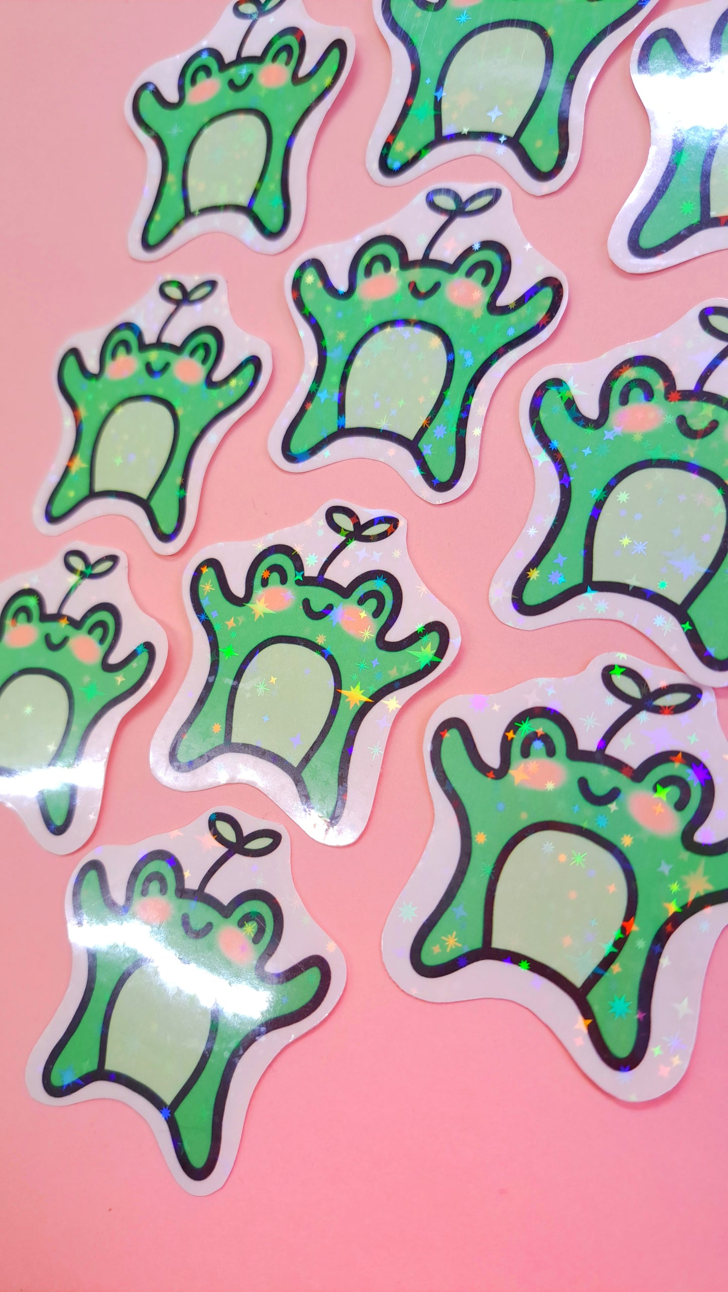 Glitter Frog Sticker