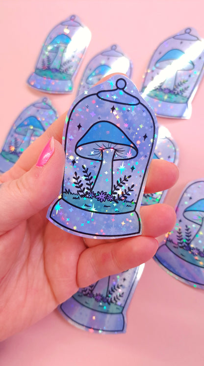 Glitter Bell Jar Sticker