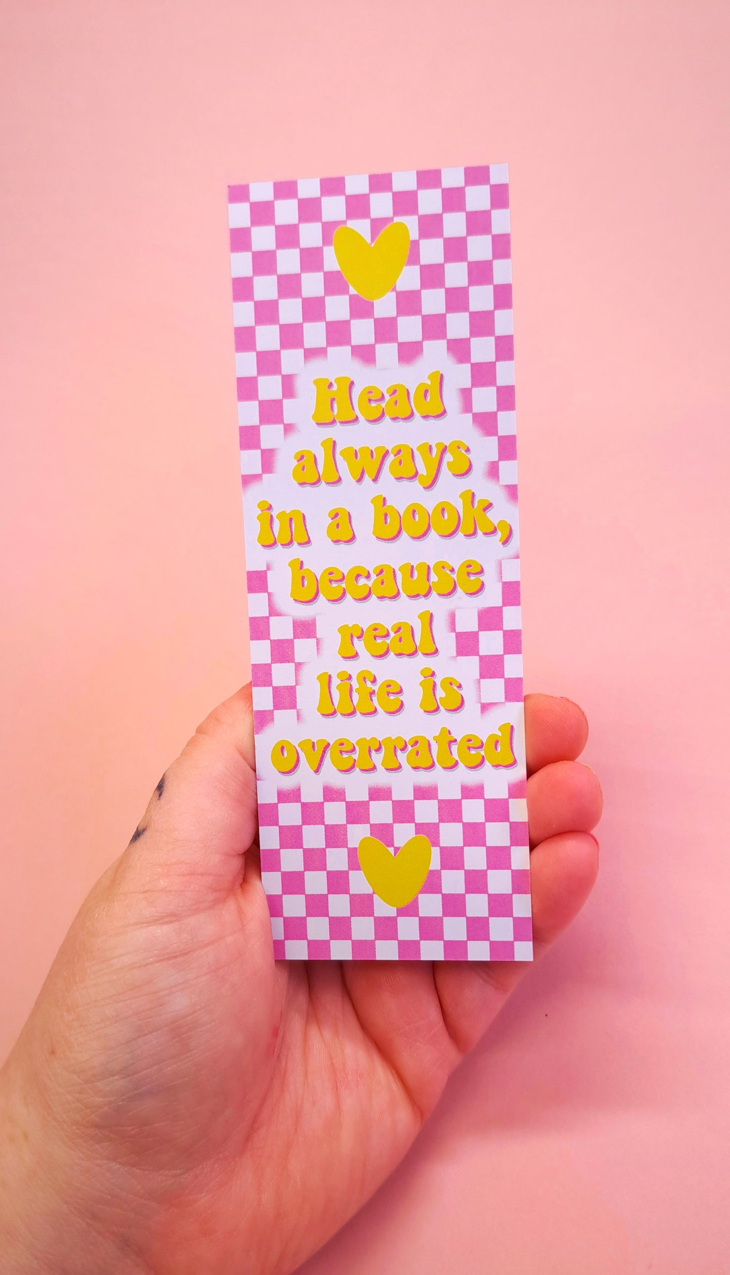 Head In a Book Bookmark