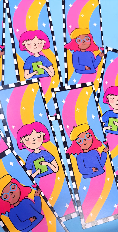 Checkered Girl Bookmarks