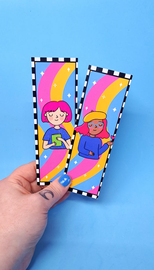 Checkered Girl Bookmarks