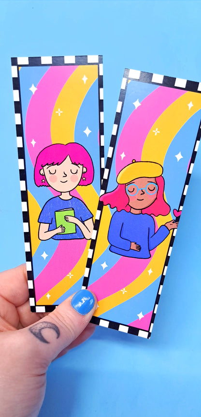 Checkered Girl Bookmarks