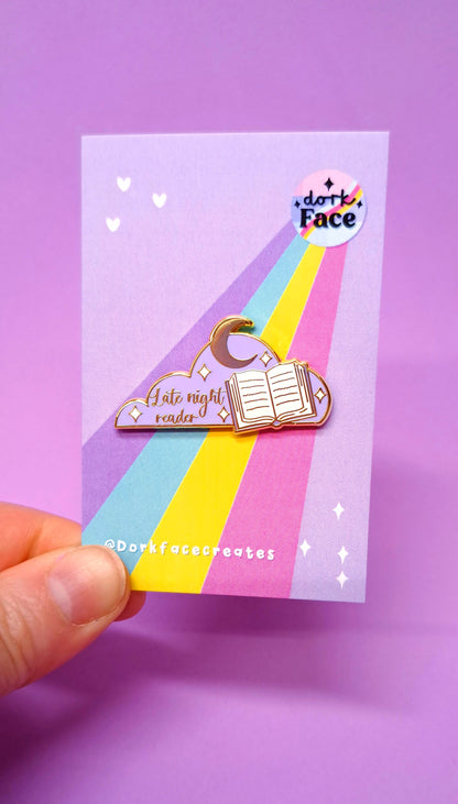 Late Night Reader Enamel Pin