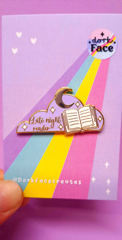 Late Night Reader Enamel Pin