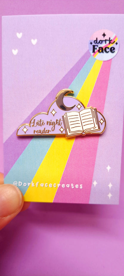 Late Night Reader Enamel Pin