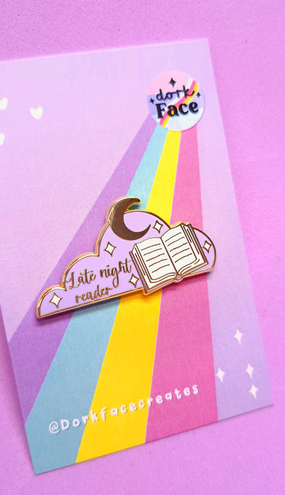 Late Night Reader Enamel Pin