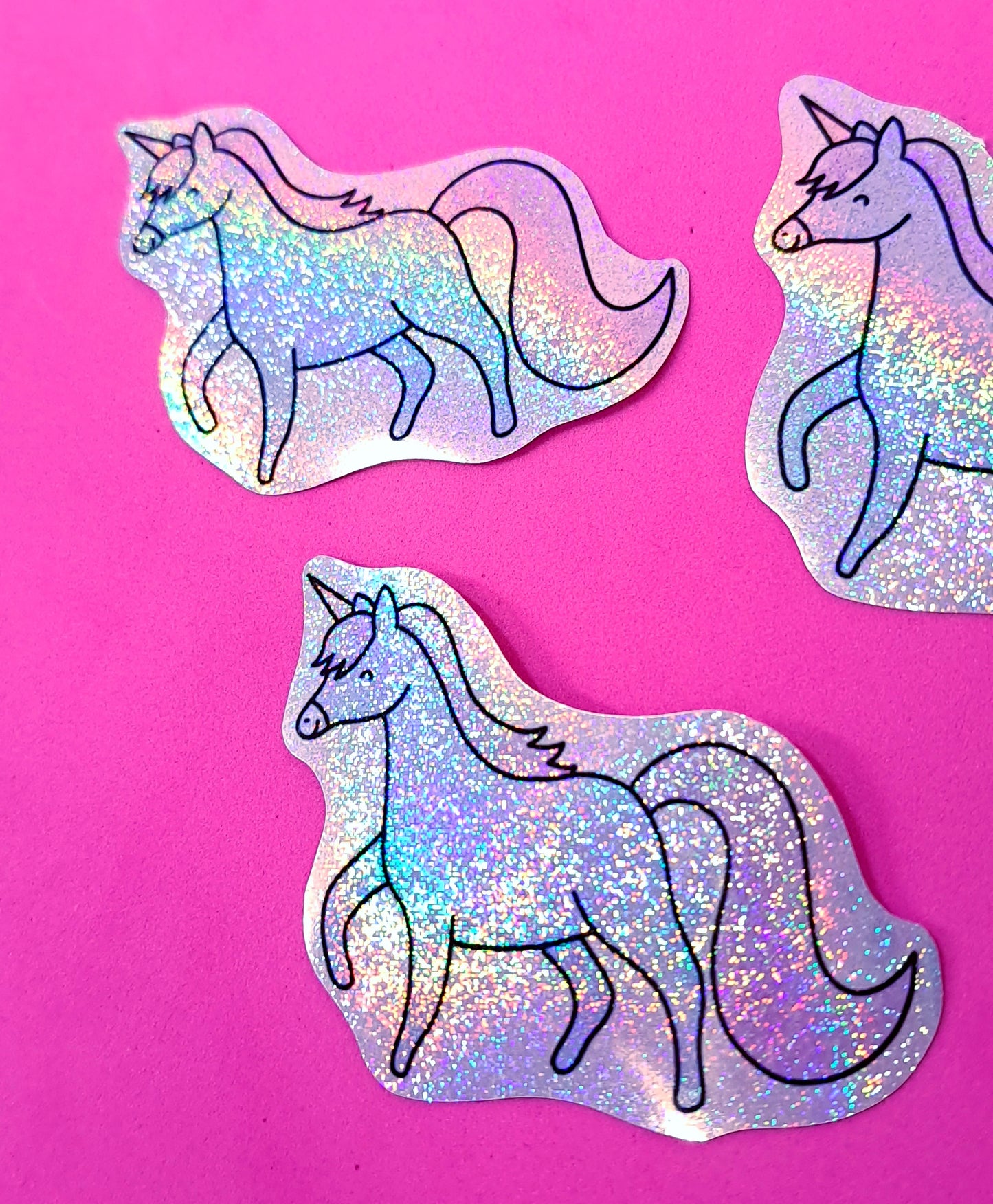 Holographic Glitter Unicorn Sticker