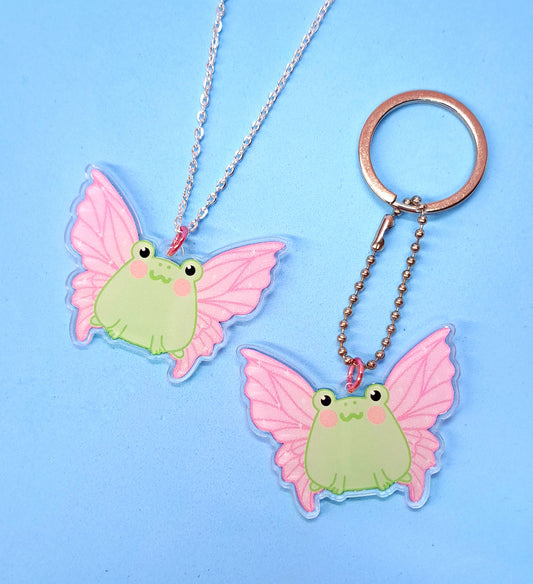 Froggy Fairy Necklace/Keyring