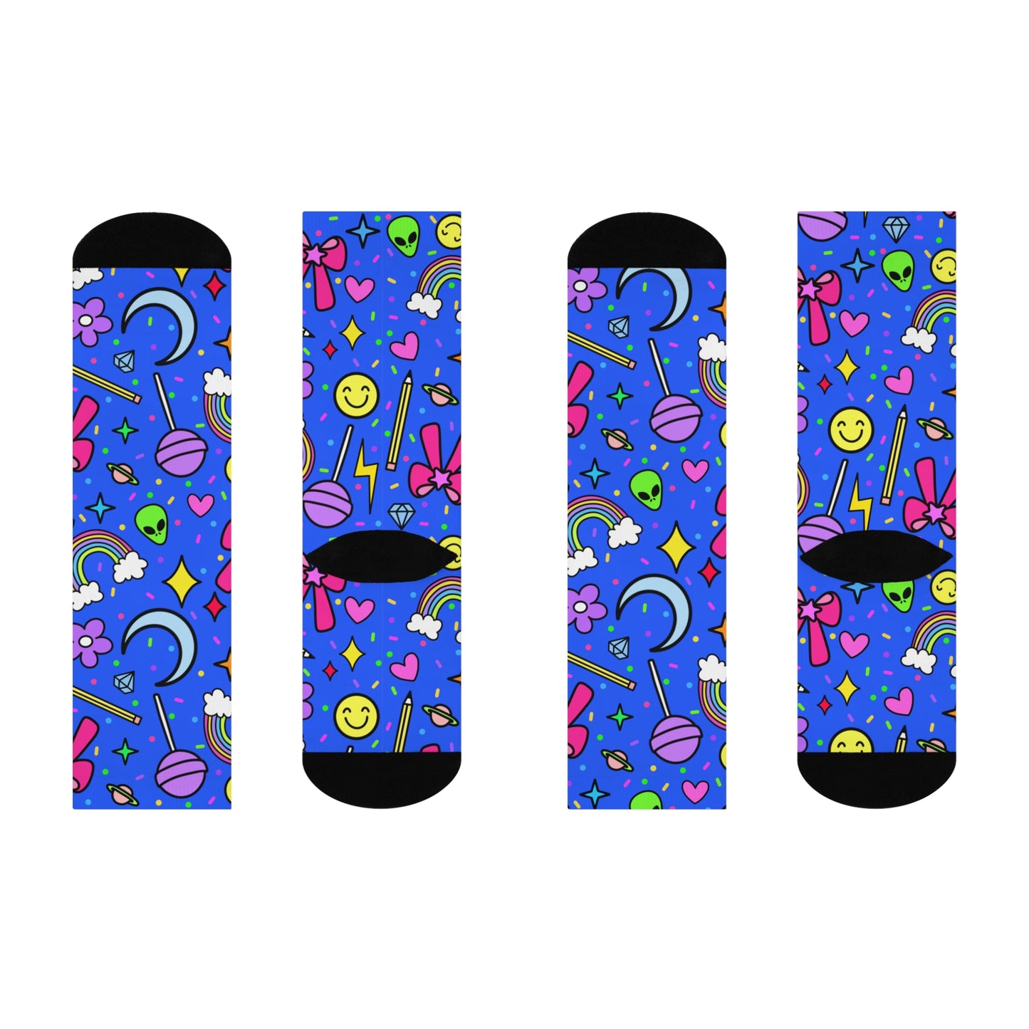 Kawaii Space Pattern Crew Socks