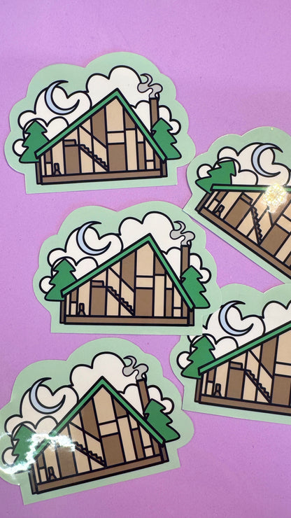 Folklore Cabin Sticker