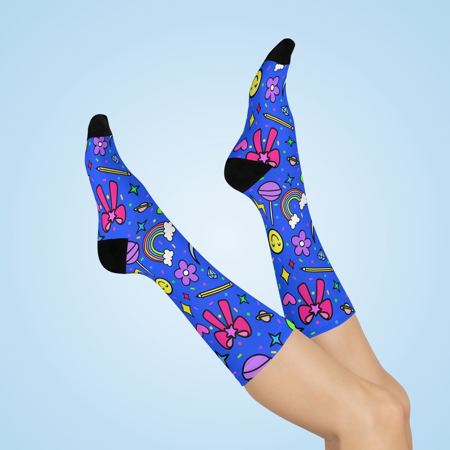 Kawaii Space Pattern Crew Socks