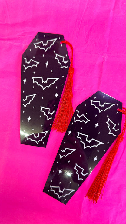 Bat Coffin Bookmark