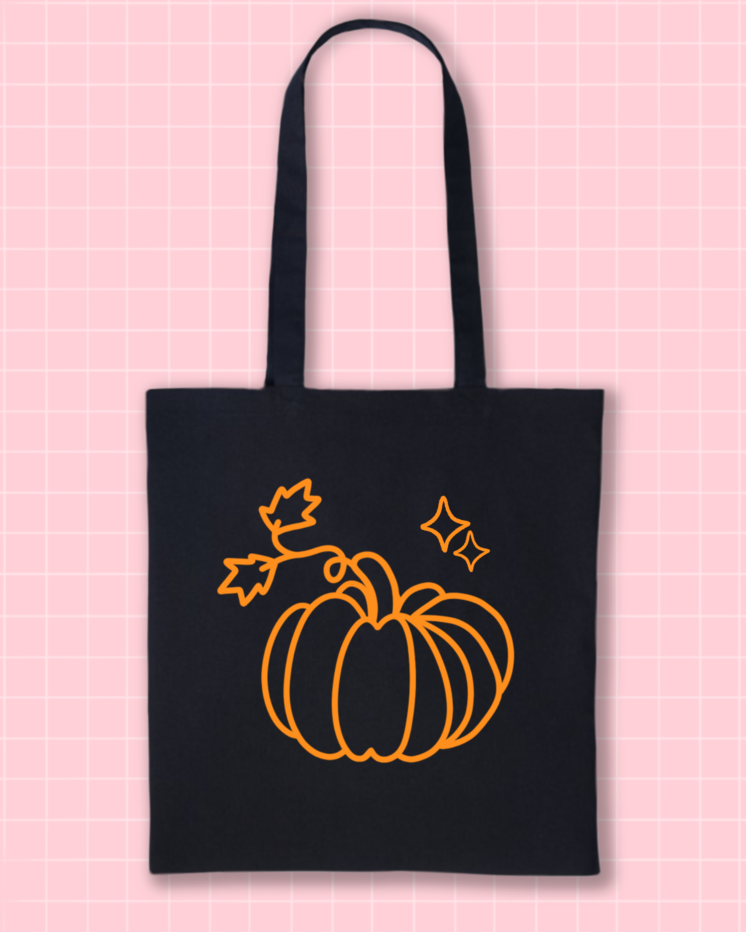 Black Pumpkin Tote Bag
