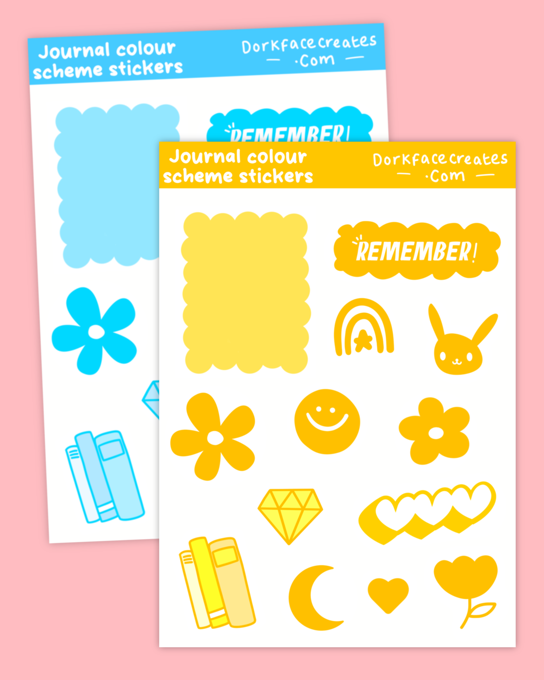 Journal Colour Theme Stickers