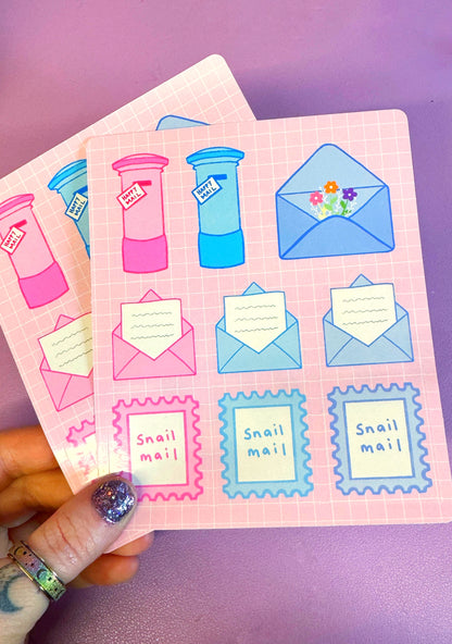 Snail Mail Sticker Sheet