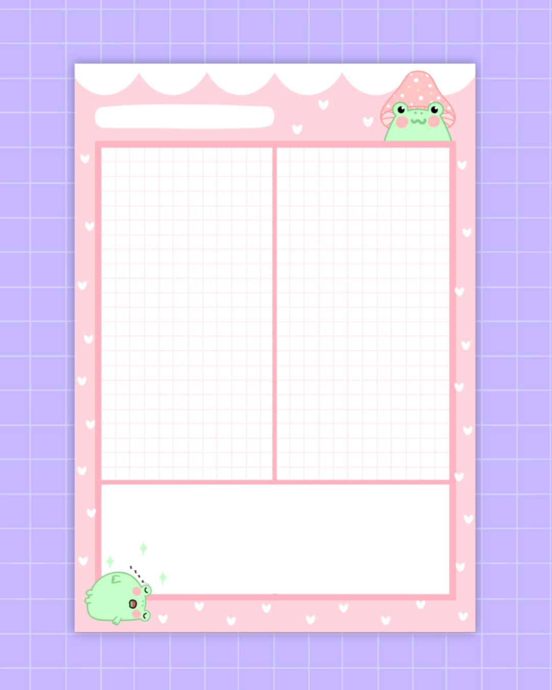 Pink Frog Notepads