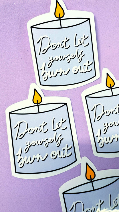 Burn Out Sticker