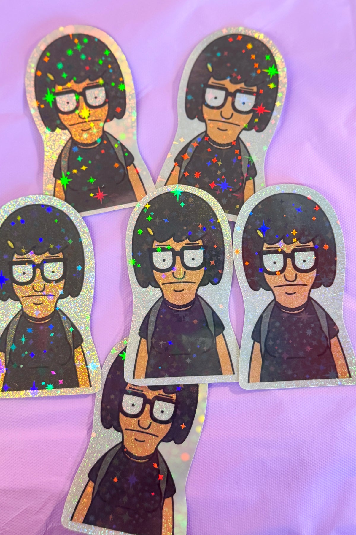 Goth Tina Glitter Sticker