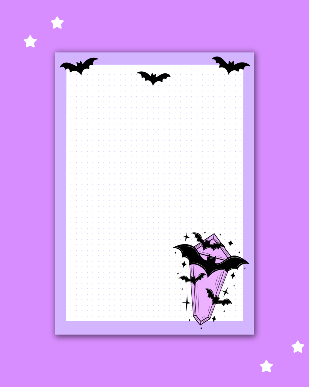 Spooky Bats Notepad