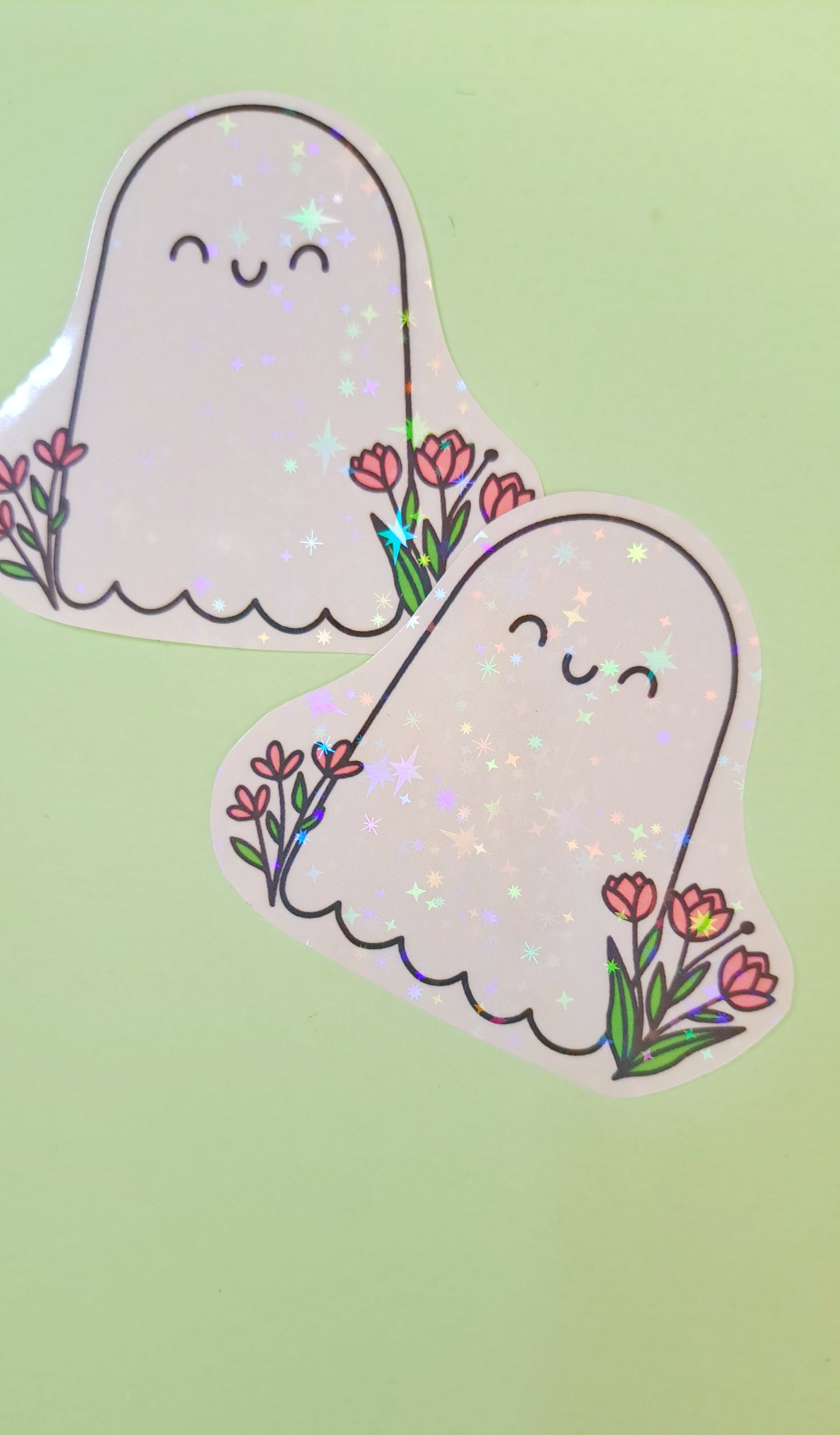 Glittery Ghost Sticker