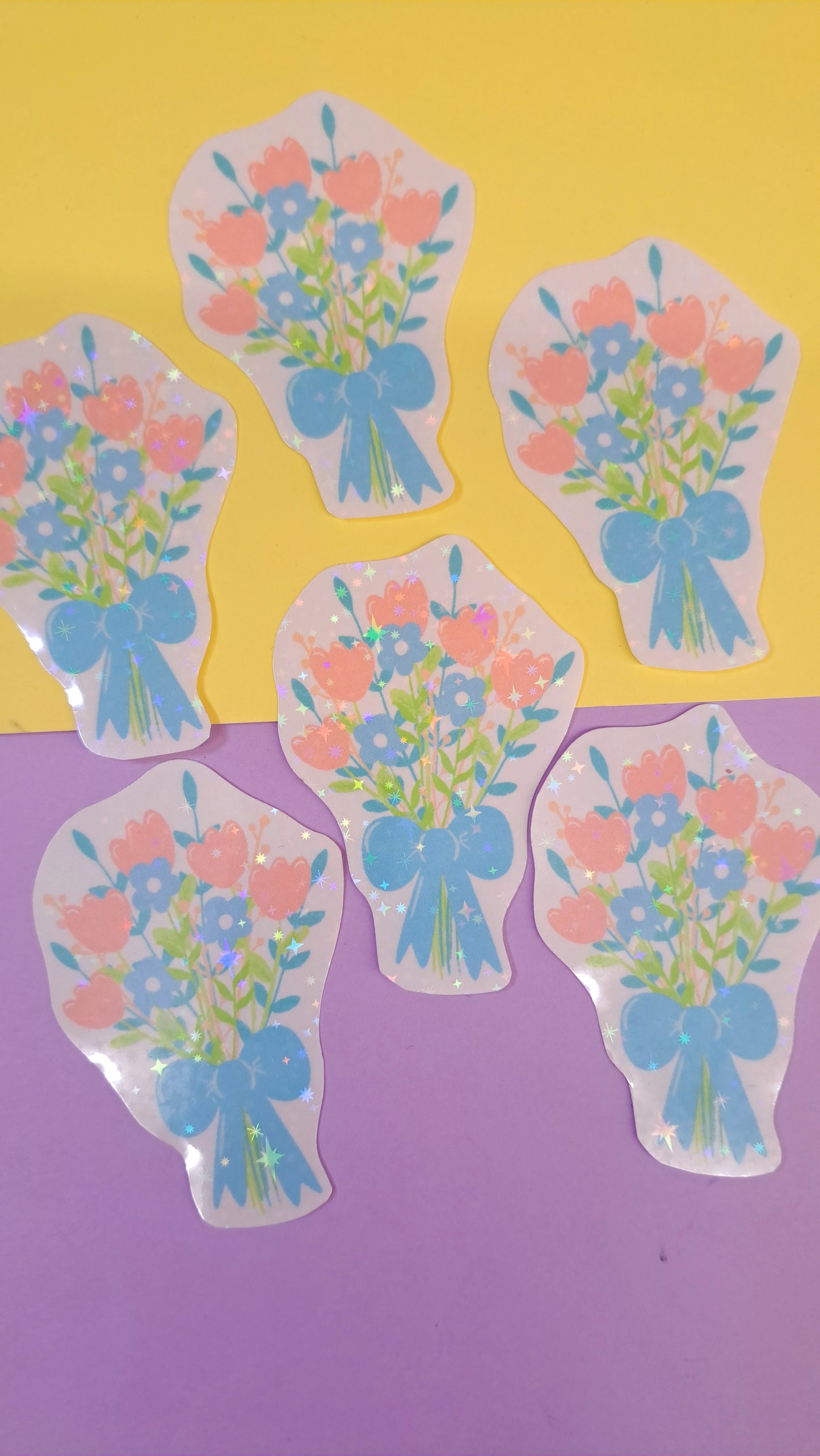 Glitter Bouquet Sticker