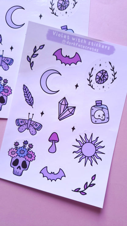 Violet Witch Stickers