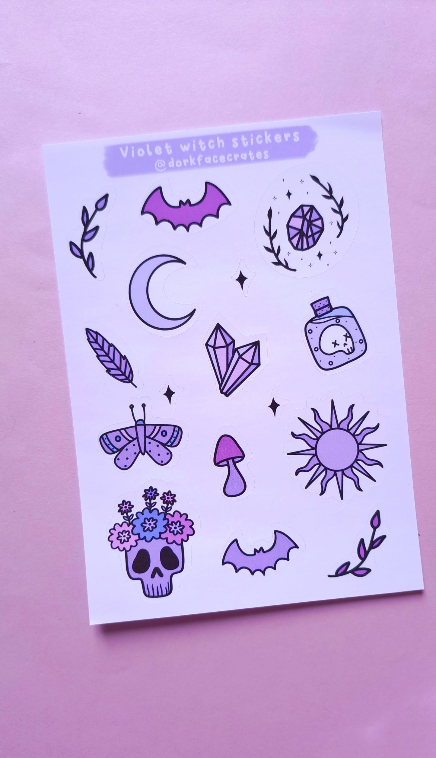 Violet Witch Stickers