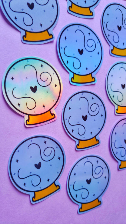 Holographic Crystal Ball Sticker