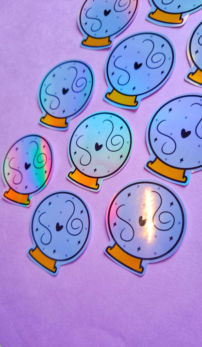 Holographic Crystal Ball Sticker