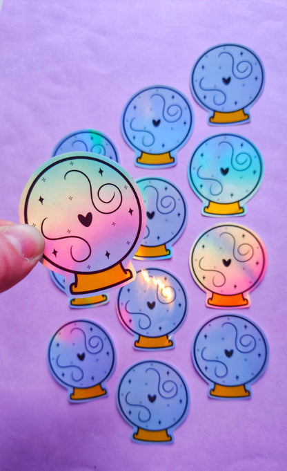 Holographic Crystal Ball Sticker