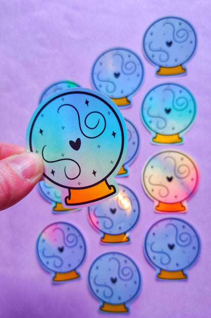 Holographic Crystal Ball Sticker