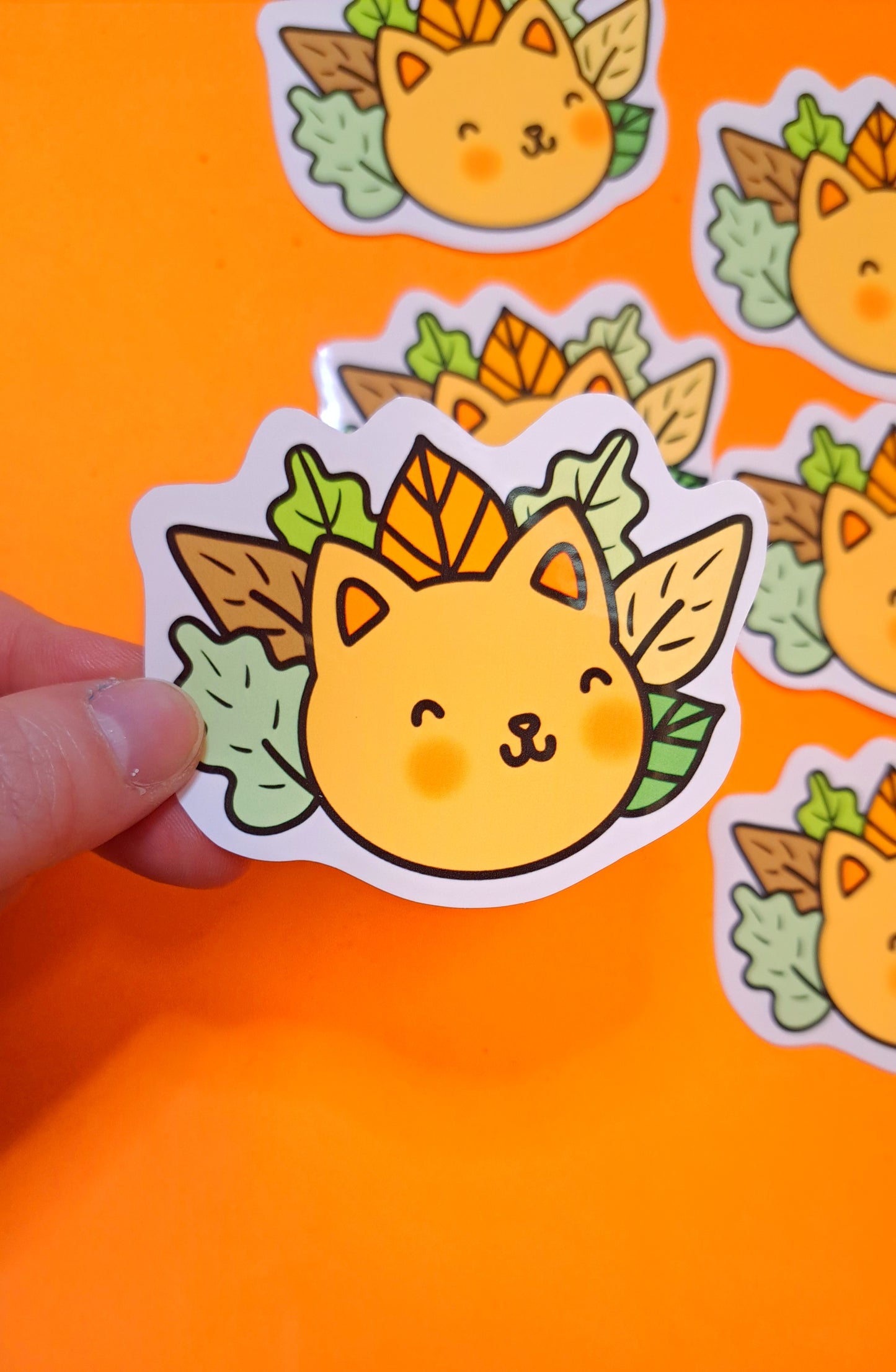 Autumn Kitty Sticker