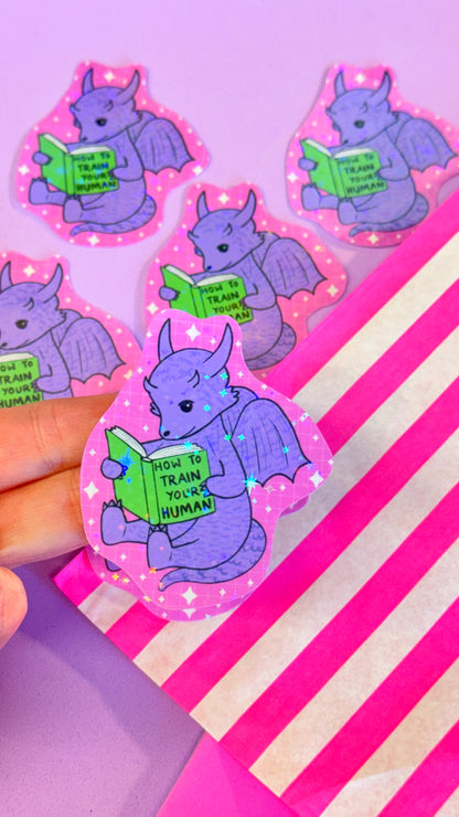 Bookish Dragon Sticker
